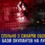 СБУ та Сили оборони завдали масованих ударів по місцях базування окупантів на Луганщині