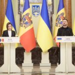 Спілкування Володимира Зеленського та Маї Санду з медіа