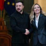 Зеленський прибув у Рим і зустрівся з Мелоні