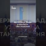 📣📃28 травня Верховна Рада України ухвалила такі рішення