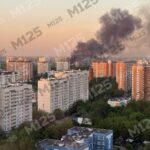 Москву атакують дрони, горять промислові об’єкти РФ