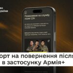 Як подати рапорт на повернення після СЗЧ в Армія+ | Покрокова інструкція