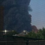 На Кубані в РФ після атаки дронів палає НПЗ
