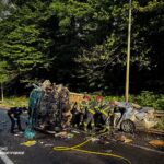 Під Вінницею зіткнулися три легковики й вантажівка