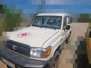Російський дрон поцілив по авто Червоного Хреста