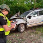 Російський дрон цілеспрямовано атакував авто поліції на Харківщині