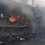 У Запоріжжі дрон РФ влучив в електровоз Укрзалізниці