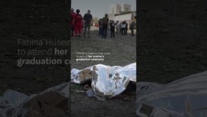Student was killed in Kharkiv next to her graduation gown