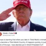 Трамп заявив, що Європа перетворюється на країну Третього світу