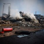 У Чернігові російські дрони атакували гаражний кооператив