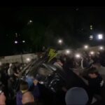 У Львові натовп перекинув авто ТЦК