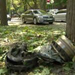 Робота ППО у столиці: уламки дрона біля стадіону Динамо