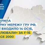 СБУ викрила агентурну мережу гру рф, до якої входило 14 осіб, що «полювали» за F-16 та Mirage 2000