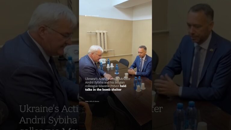 🇺🇦🇧🇪 Andrii Sybiha and Maxime Prévot held talks in bomb shelter